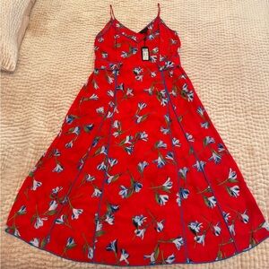 NWT Rag & Bone luxurious 100% natural viscose red dress with intricate details M